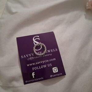 Savvy Cie Dazzling Silver Ring